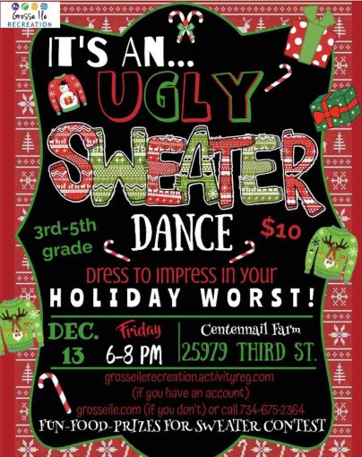 It's an Ugly Christmas Dance (grades 3-5) @ Centennial Farm | Grosse Ile Township | Michigan | United States