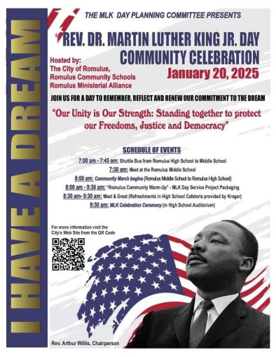 Dr. Martin Luther King, Jr. Community Celebration and Walk @ Starts at Romulus High School | Romulus | Michigan | United States