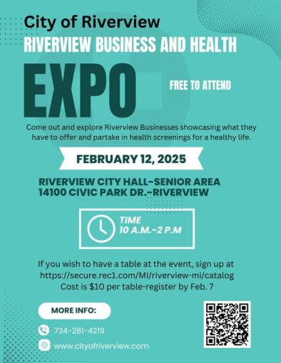 Riverview Business & Health Exp @ Riverview City Hall Senior Activity Room | Riverview | Michigan | United States